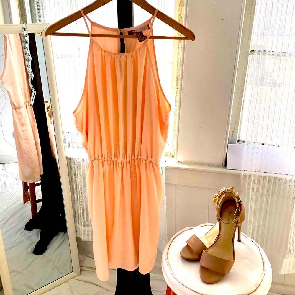 Pink mini Halter dress